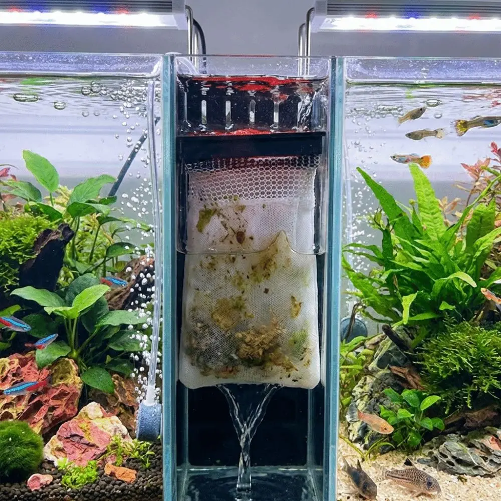 Bolsa filtro de acuario colgante con bomba y goteo eficiente - imagen 4