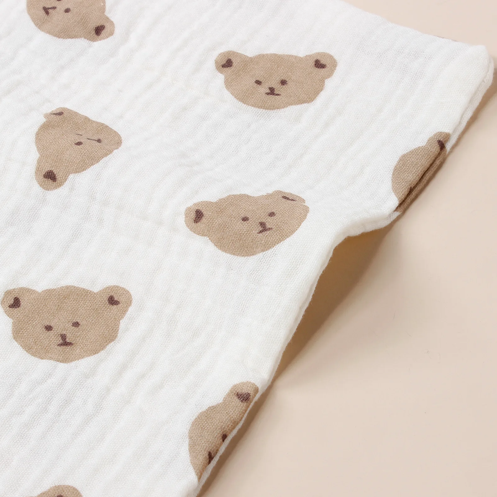Toalla de algodón bebé para alimentación con baño – Set eructo babero - imagen 3
