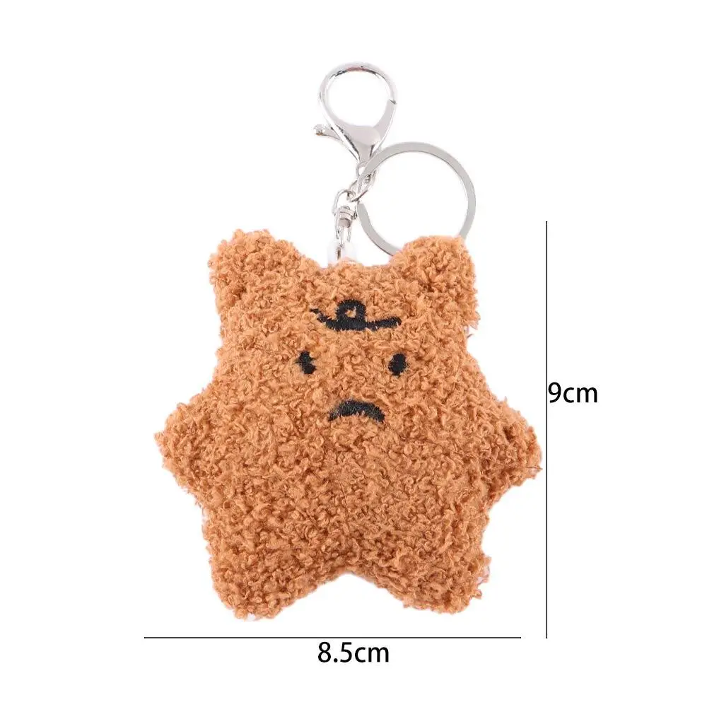 Llavero colgante de oso de peluche para coche con diseño triste - imagen 2