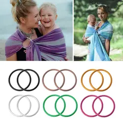 Anillos de aluminio para portabebés con eslingas seguras ajustables