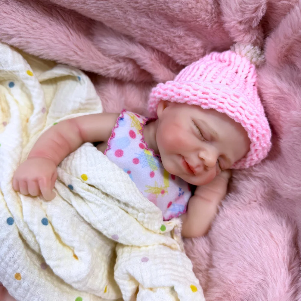 Muñeca Reborn Pascale de silicona realista para niña – Cuerpo lavable suave - imagen 4