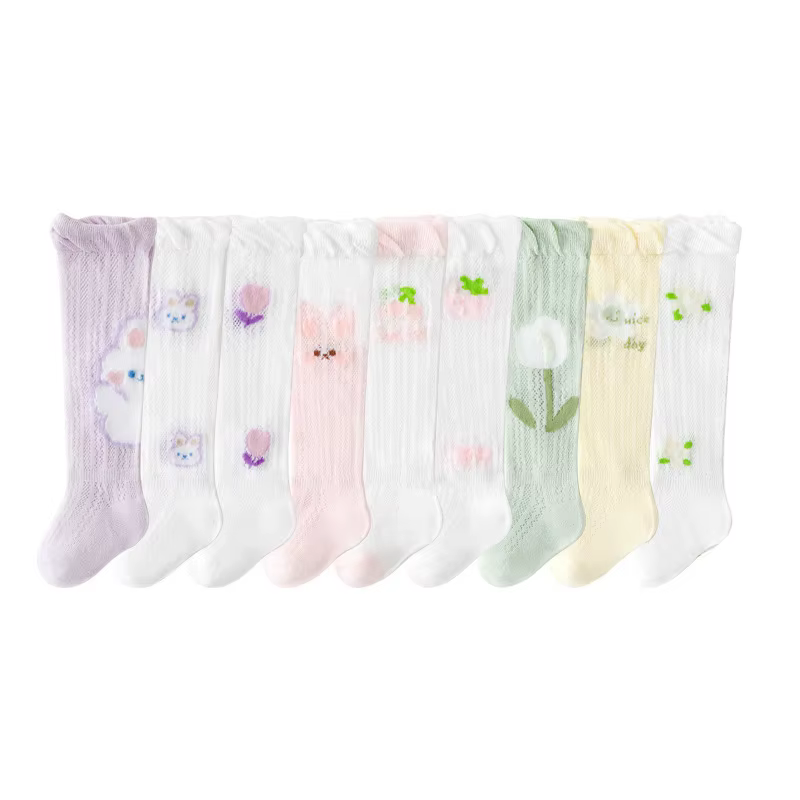 Calcetines de verano con ventilación para bebé – Algodón suave 0-3 años