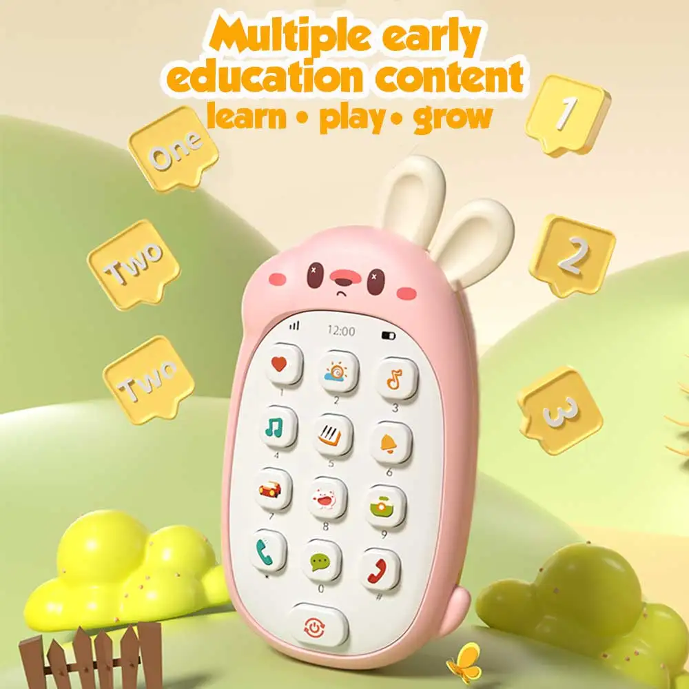 Teléfono de juguete infantil con música y sonidos Montessori - imagen 3
