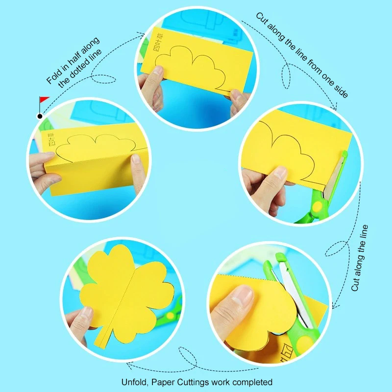 Juego de tijeras y papel recortable para niños – Actividades manuales - imagen 4