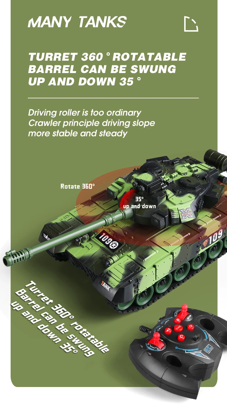 Detalle de orugas y materiales del tanque