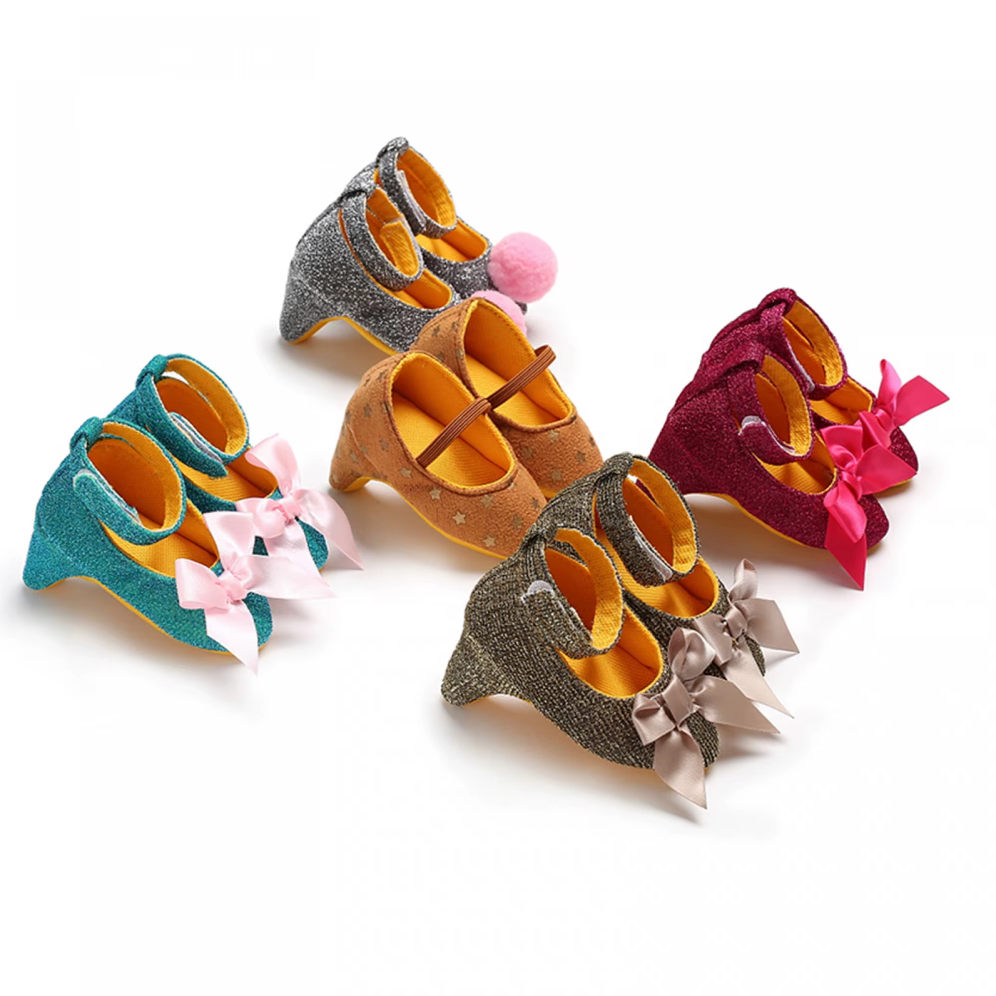 VISgogo zapatos multicolor para niñas pequeñas