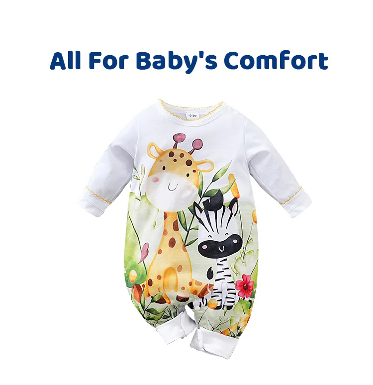 Conjunto de bebé niña con estampado de ciervo