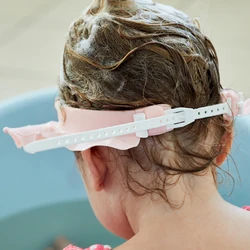 Gorro de baño para bebés con forma floral - Protege oídos sensibles