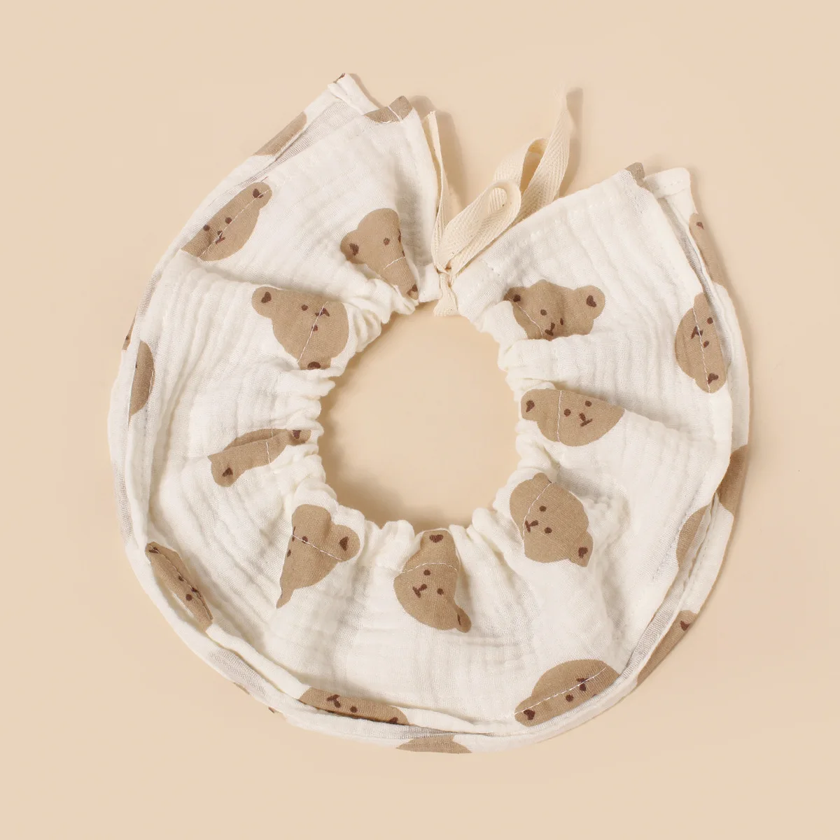 Babero bandana de gasa de algodón con cordón para bebé - absorbente - imagen 4