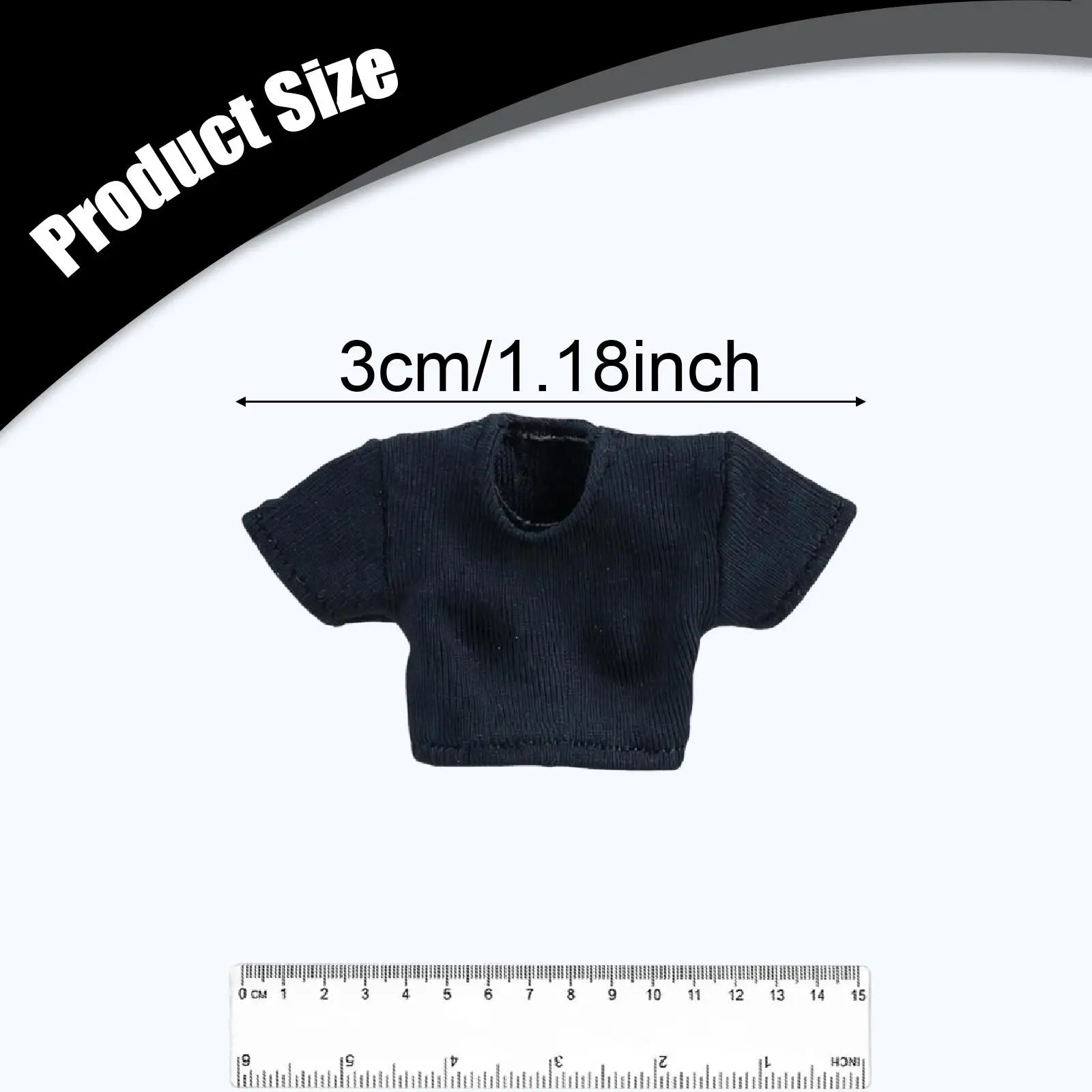 Camisa de muñecas manga corta de tela para casa infantil