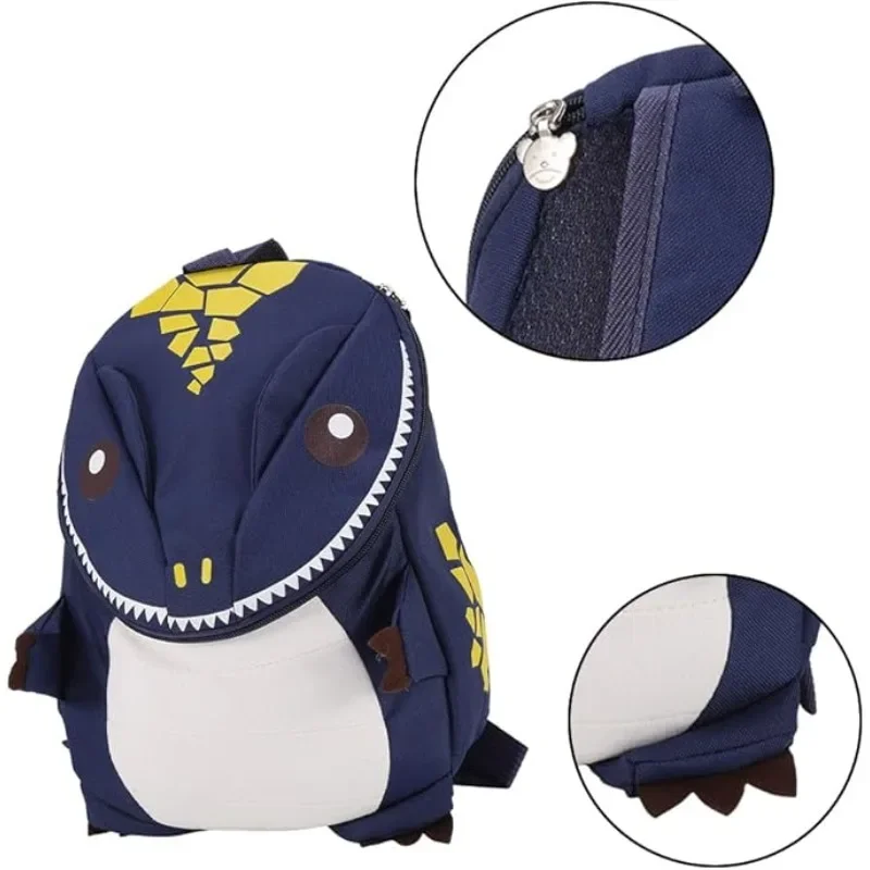Mochila escolar ligera de dinosaurio para niños preescolares