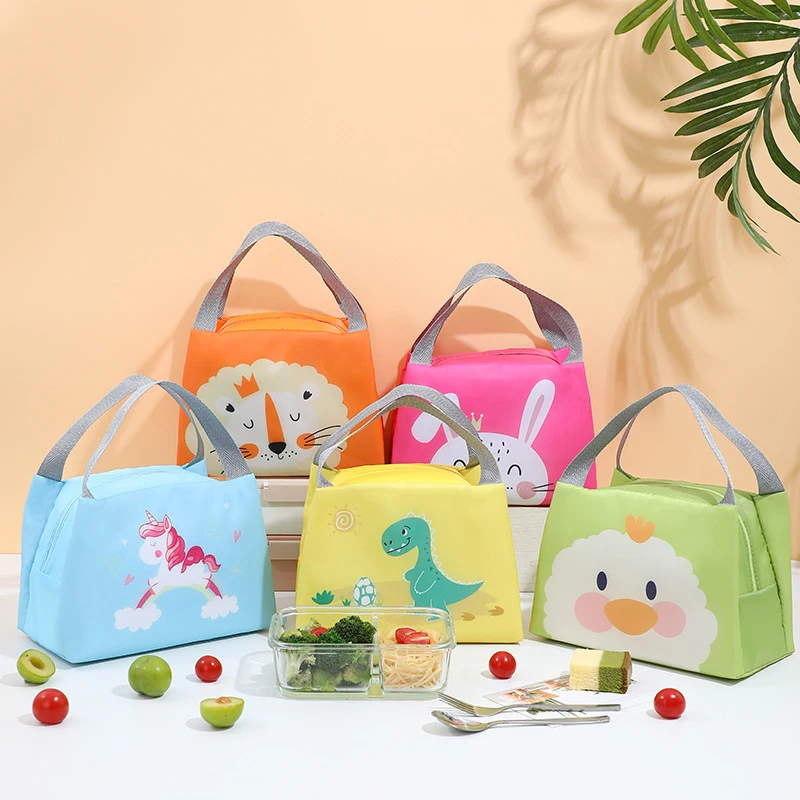 Lonchera infantil con aislamiento térmico y estampado divertido - imagen 4
