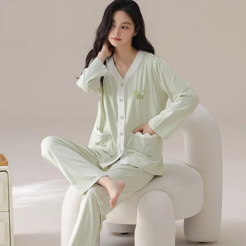 Camisón de lactancia en modal suave para dormir y casa - imagen 2