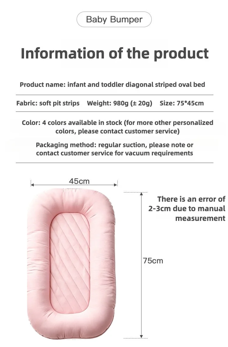Cojín de soporte BabyNest para recién nacidos
