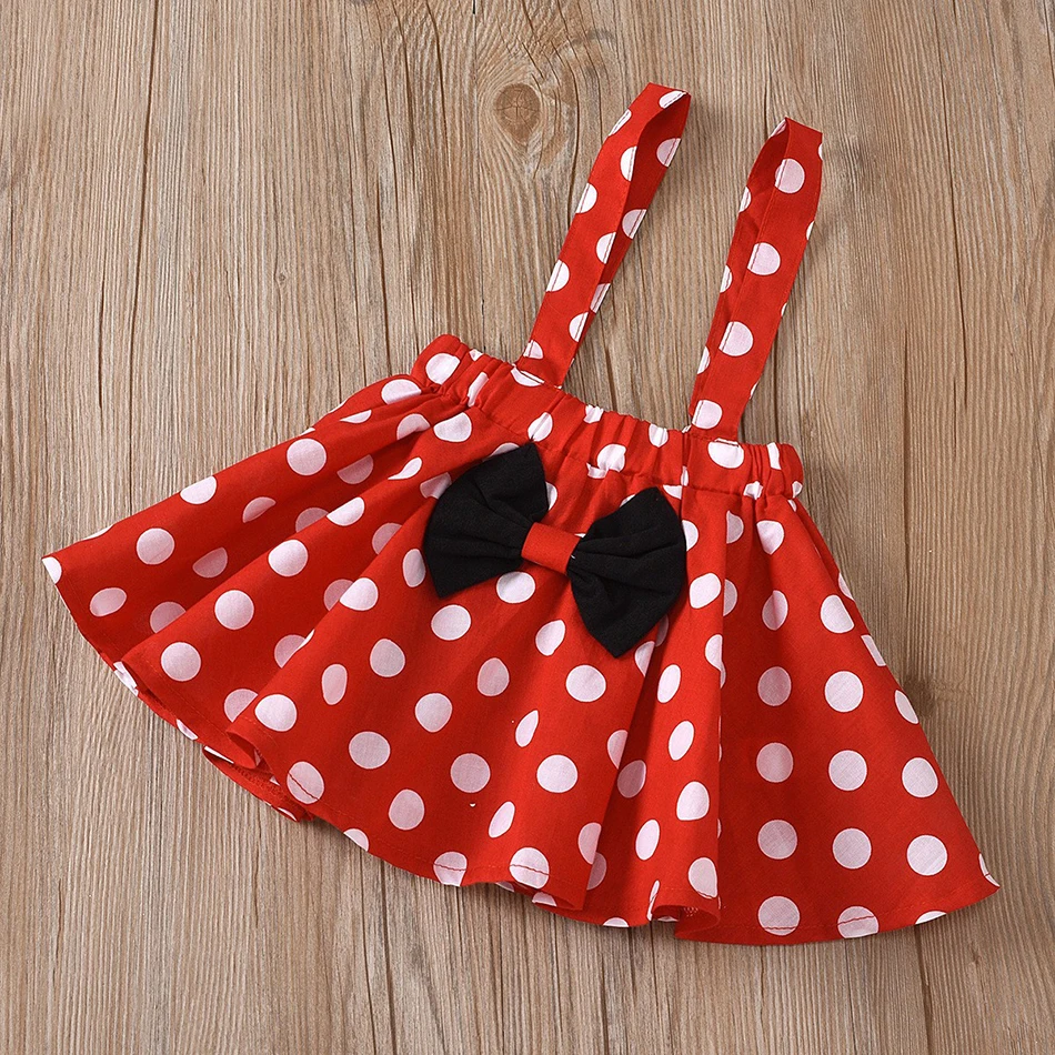 Disfraz de Minnie Mouse para niña – Diadema con lazo y lunares