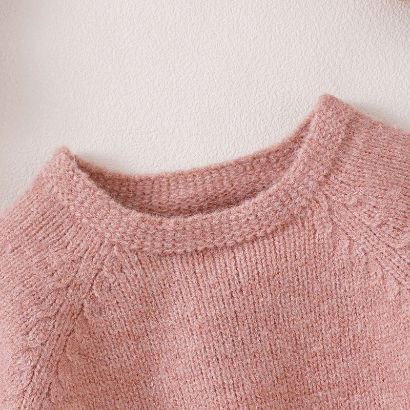 Conjunto de punto con volantes para niña – 2 piezas otoño - imagen 5