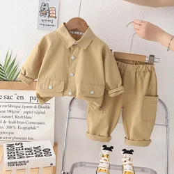 Conjunto de bebé chaqueta y pantalón para primavera y otoño