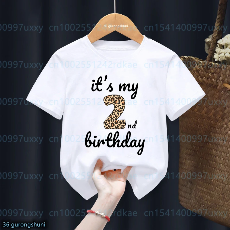 Camiseta leopardo niños manga corta