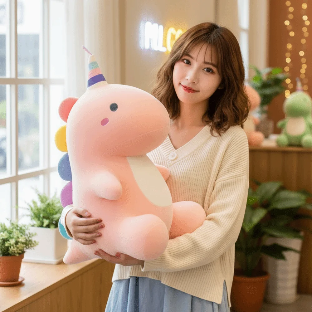 Peluche de dinosaurio grande suave estilo tierno para regalar - imagen 4