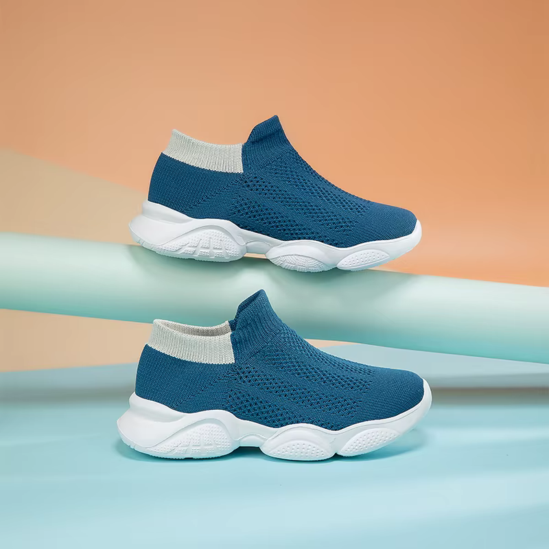 Zapatillas deportivas de cuero con malla transpirable para niños - imagen 2