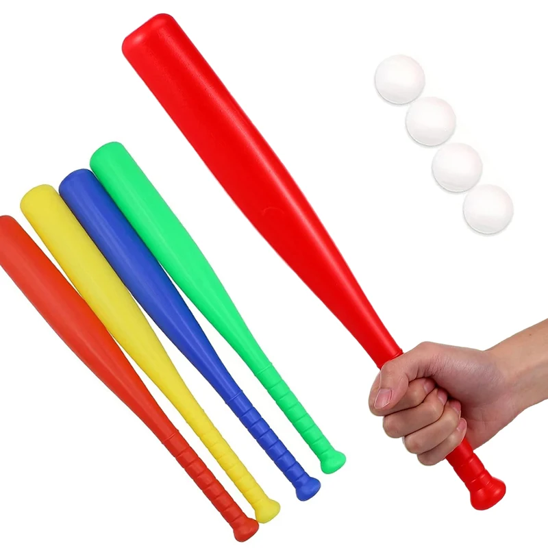 Mini bate de béisbol infantil de plástico ligero para jugar - imagen 3