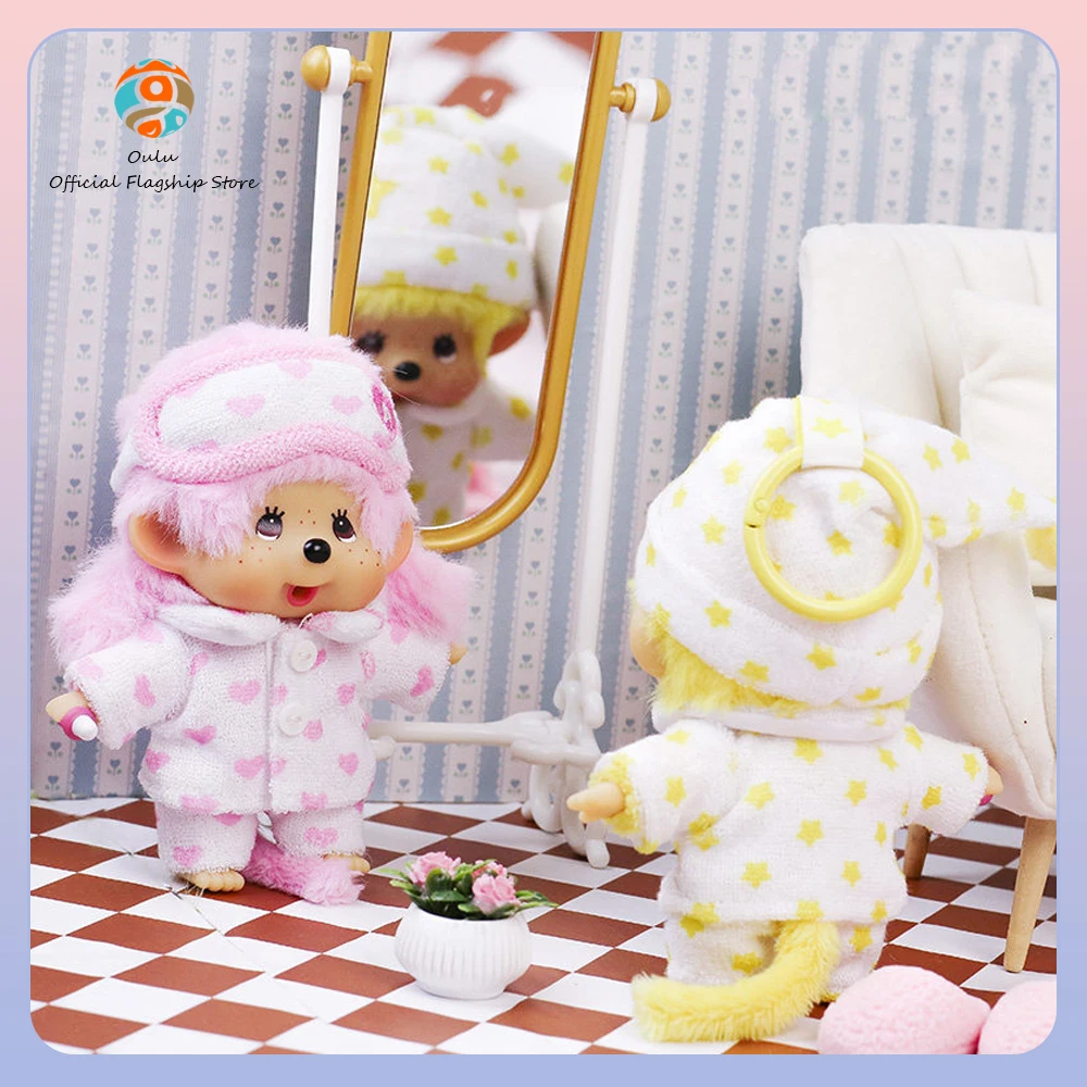 Llavero Monchhichi de vinilo estilo pijama, regalo infantil - imagen 3
