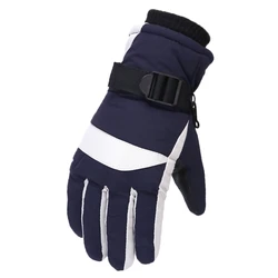 Guantes de esquí impermeables con forro polar grueso
