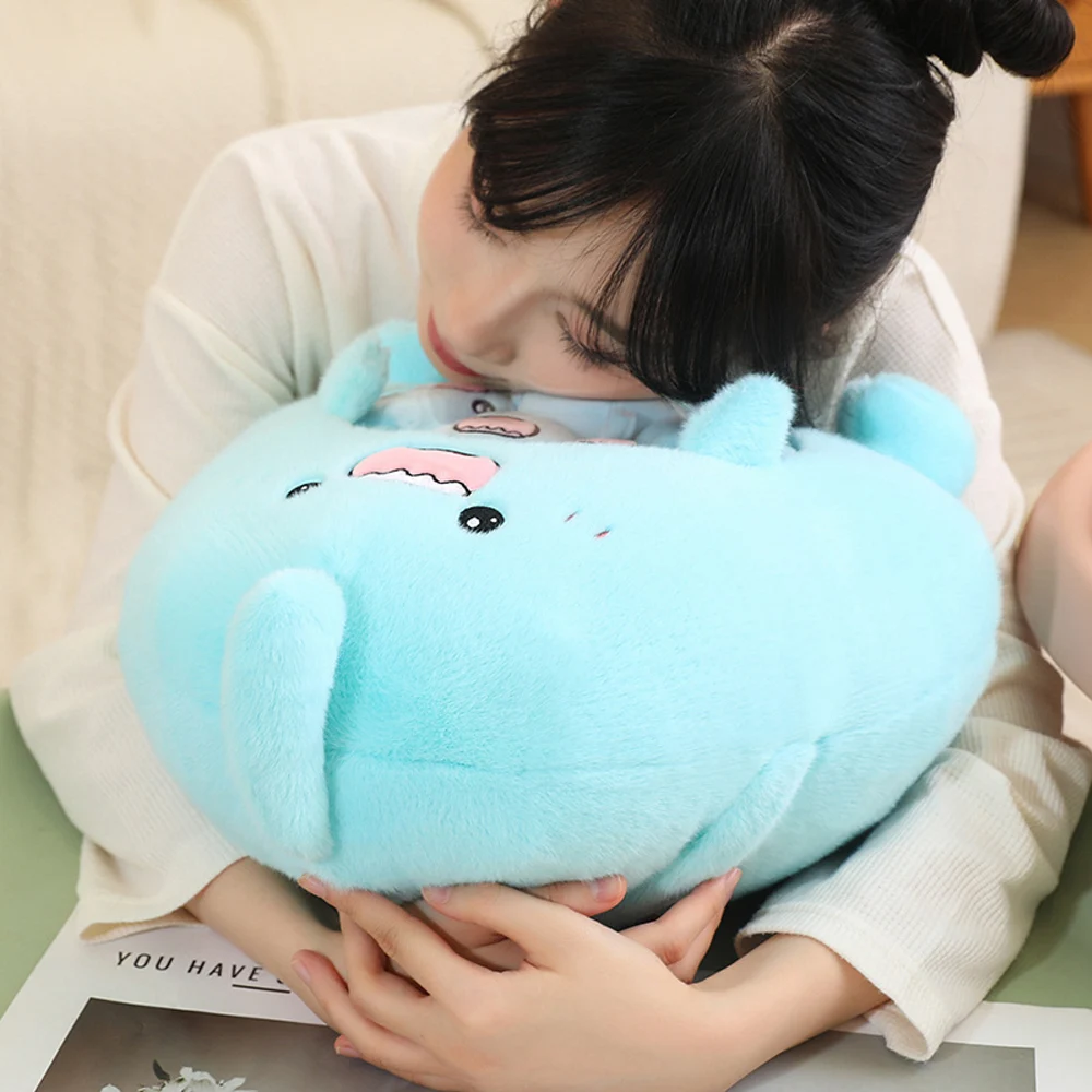 Peluche almohada tiburón capybara de dibujos animados súper suave - imagen 2
