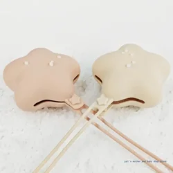 Portachupetes de silicona estuche para bebé con forma de estrella