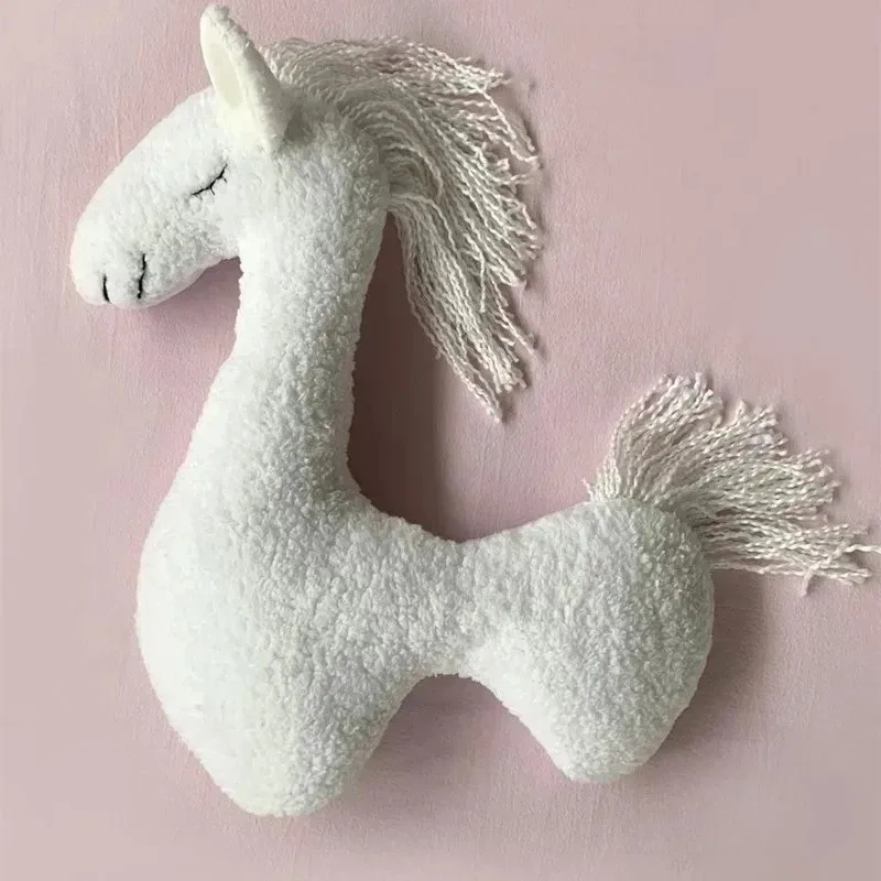 Almohada para posar recién nacido de unicornio para fotos, felpa suave - imagen 4
