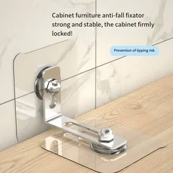Cerradura de seguridad Vvocci anticaída sin perforaciones para muebles