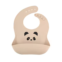 Babero de silicona impermeable con dibujos animados para bebé