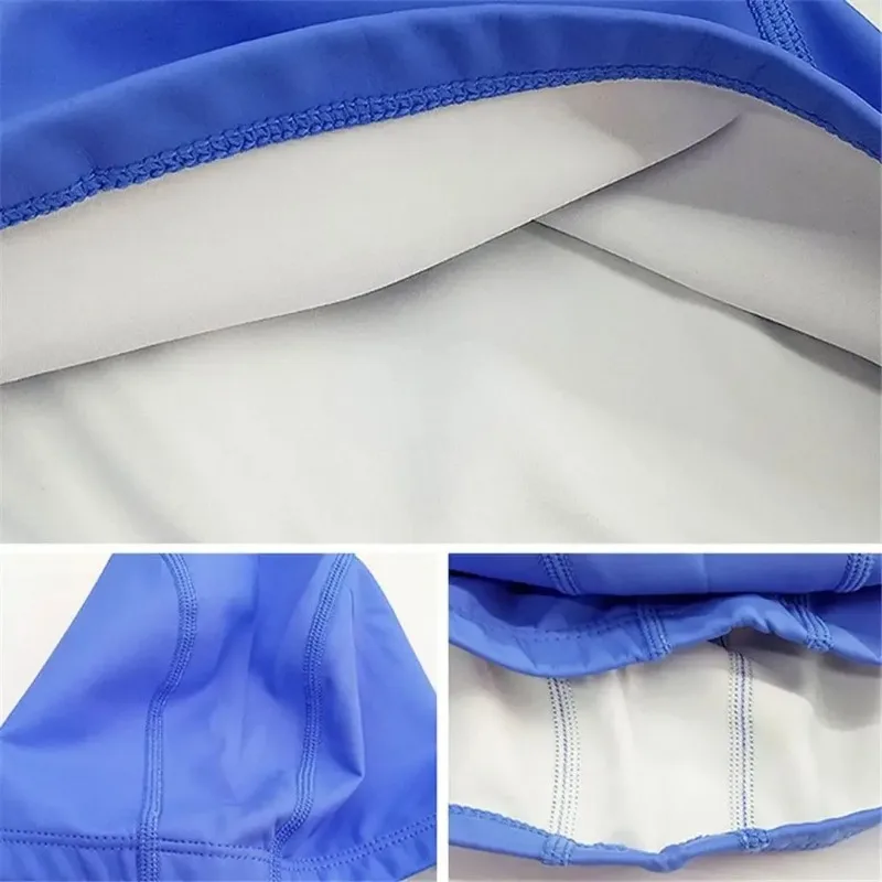Gorro de natación impermeable de tela PU protege orejas largas - imagen 4