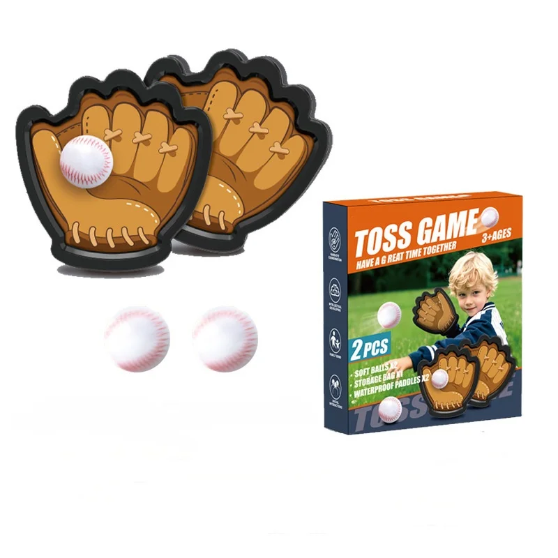 Detalle del guante de entrenamiento de béisbol