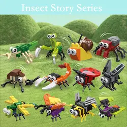Bloques de construcción de insectos educativos para niños