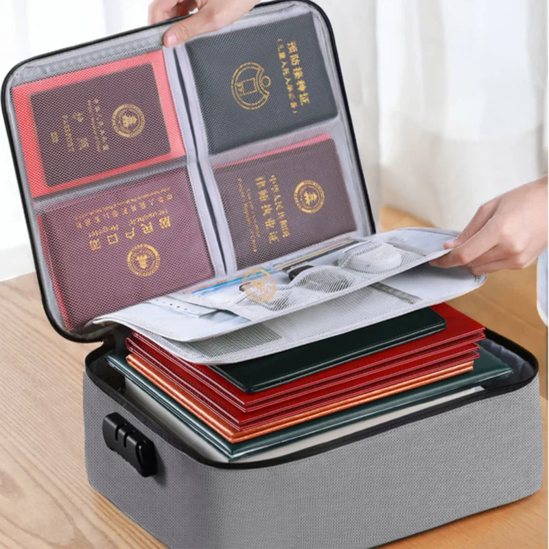 Bolsa organizadora multicapa con cierre de contraseña para accesorios de bebé
