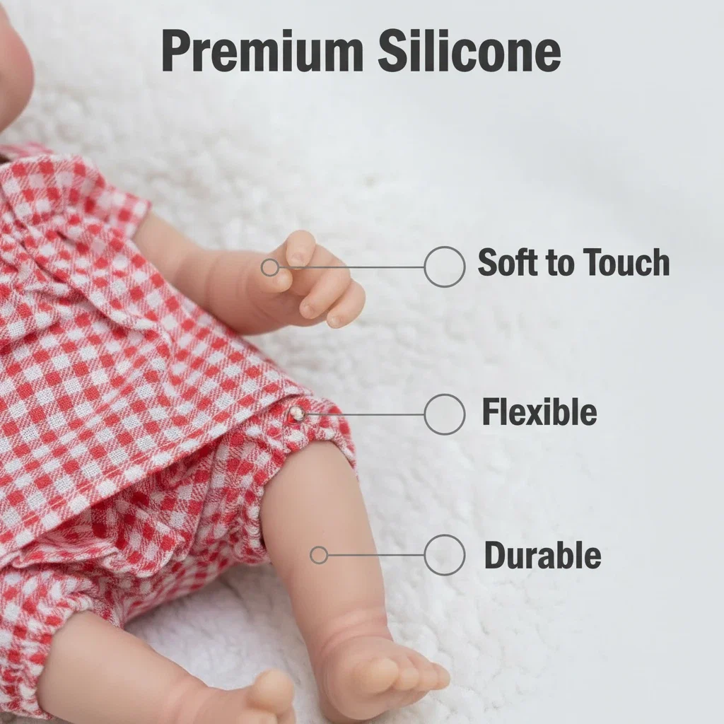 NPK 12 Muñeca Reborn de Silicona Suave – Piel 3D Realista - imagen 4