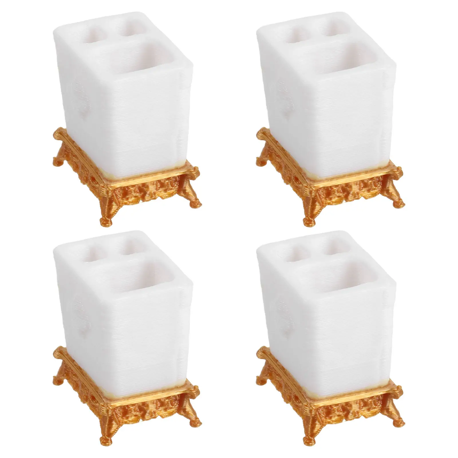 Portacepillos dentales para casa de muñecas – accesorios baño