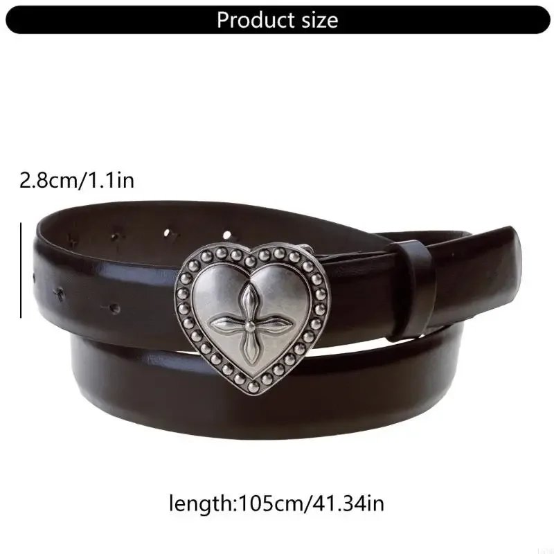 Cinturón occidental ajustable con hebillas en relieve para disfraz - imagen 5