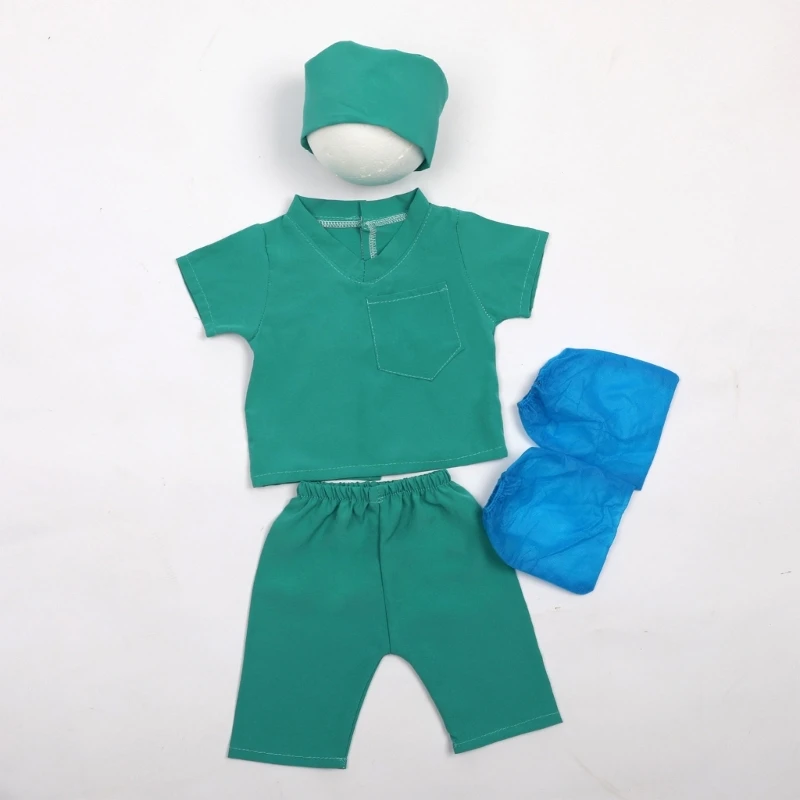 Disfraz de médico para recién nacido – Ropa de fotografía - imagen 3