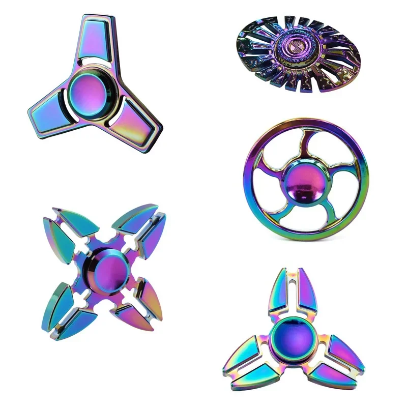 Spinner metálico R188 antiestrés juguete de mano para adultos - imagen 2