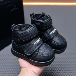 Botas de nieve infantil con forro de felpa y suela antideslizante