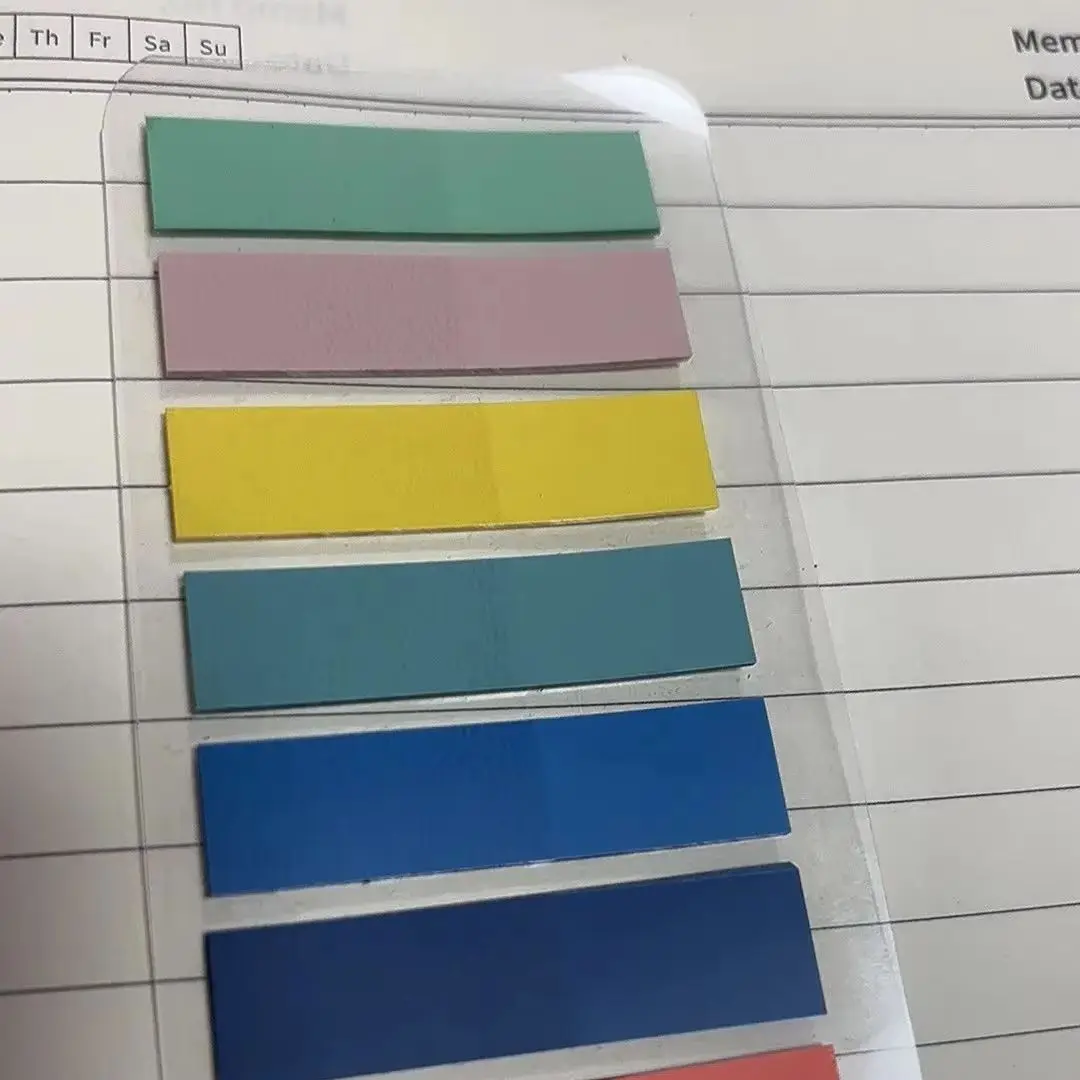 Notas adhesivas retro fluorescentes PET con índice de color Morandi - imagen 3