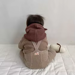 Gorro de pasamontañas con orejeras para niños – Conjunto calentador de invierno