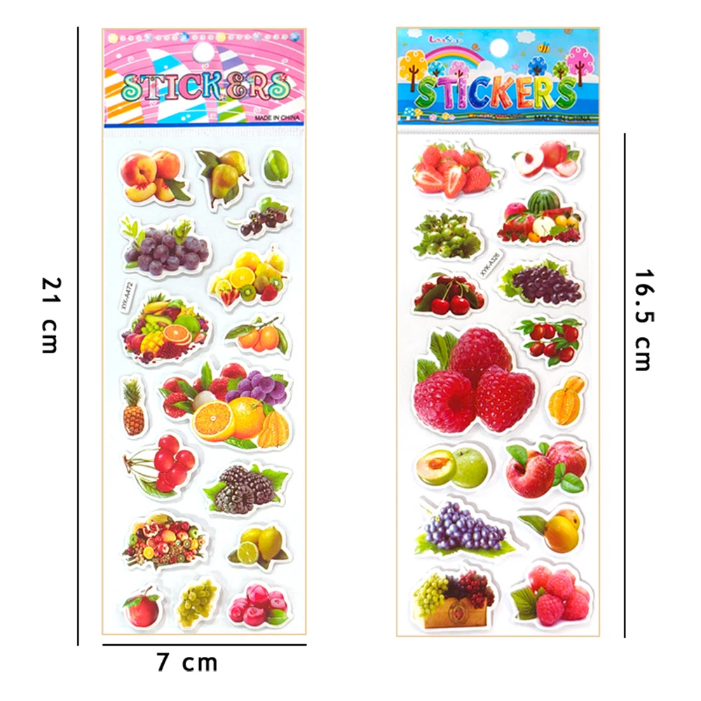 Pegatinas impermeables de frutas y verduras para niños – divertidas - imagen 4