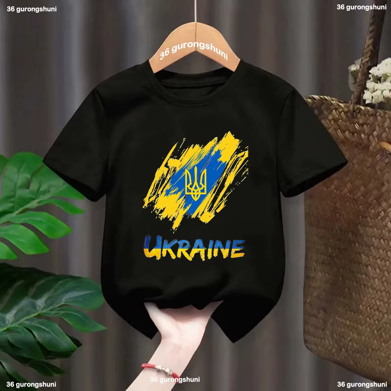 Camiseta negra manga corta unisex niño – Estilo urbano