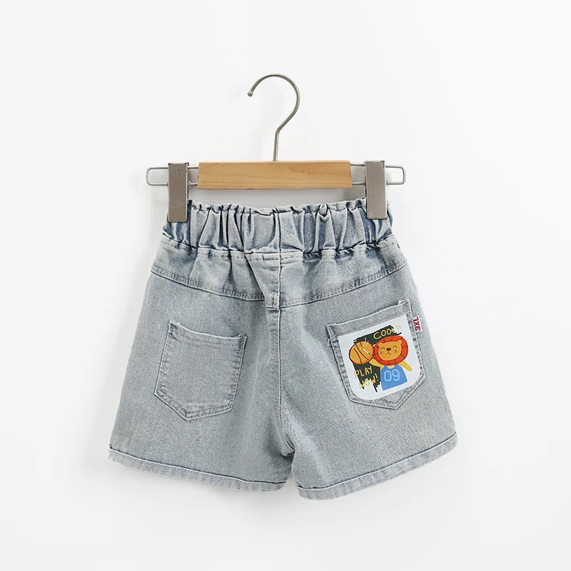 Pantalones cortos de verano sueltos con dibujos león y tiburón - imagen 5
