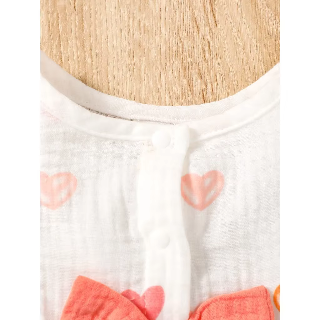 Conjunto vestido y sombrero bebé niña recién nacida verano - imagen 4