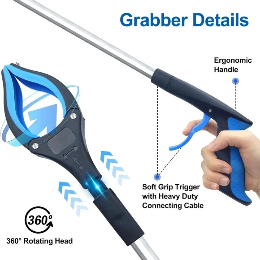 Recogedor alcanzador plegable con bloqueo para recoger basura - imagen 4