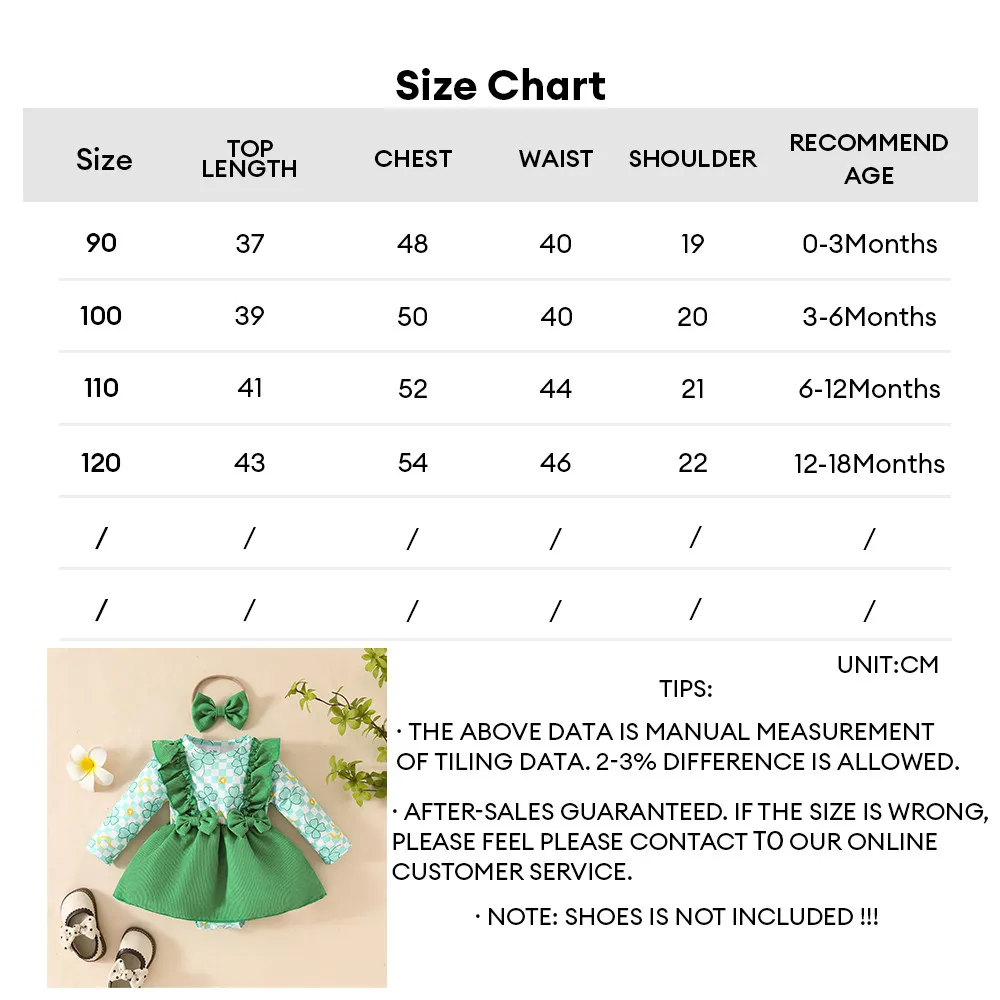 Vestido de primavera para niña con pajarita y diadema